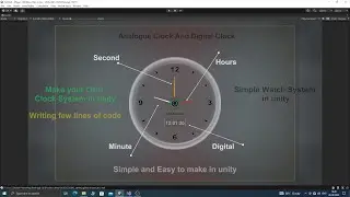 How to make Analogue clock in unity (how to make clock in unity engine)