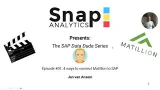 4 ways to connect to SAP with Matillion