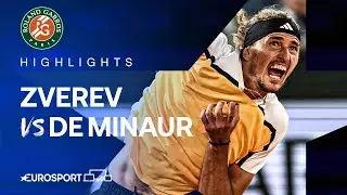 Alexander Zverev vs Alex De Minaur | Quarter-Final | French Open 2024 Highlights 🇫🇷