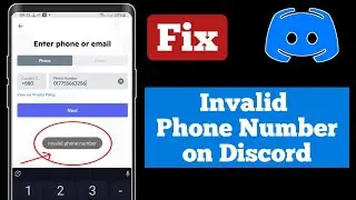 Discord Invalid Phone Number | How to fix discord invalid phone number (2022)