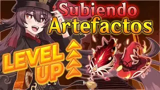 SUBIENDO ARTEFACTOS de Bruja Carmesi - Genshin Impact