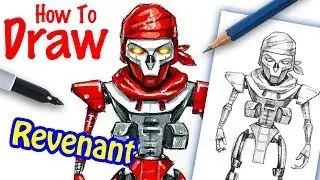 How to Draw Revenant from Apex Legends