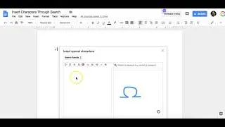 Insert Special Characters in Google Docs by Drawing