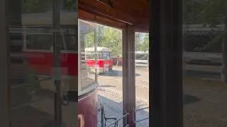 🚃 Поездка на старом Трамвае #train #moscow #retro #vintage #cars #old #oldcars