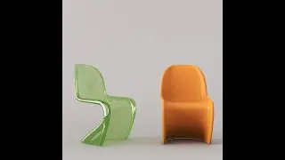 sketchup modeling furniture panton chair 