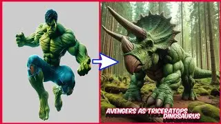 Avengers as Triceratops_Dinosaurus (Marvel & Dc) Spiderman cartoon #marvel #avengers #spiderman