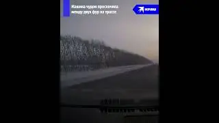 Проскочил между двух фур