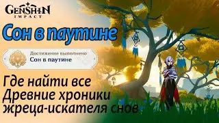 Сон в паутине - скрытое достижение | Где найти Древние хроники жреца | Натлан 5.0 #natlan