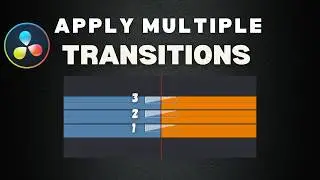 How to Apply MULTIPLE TRANSITIONS in Between Clips in Davinci Resolve