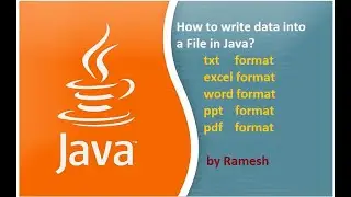 JAVA FAQ # 111 || How to Write Data into a File Java?