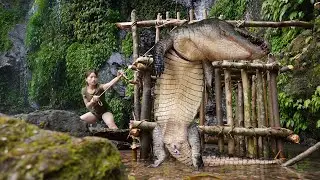 Skills, making traps to catch crocodiles, survival alone