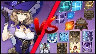 Main DPS Lisa Against All World Bosses - Genshin Impact