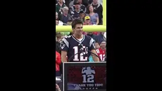 I am a Patriot for life Tom Brady During Halftime Of Pats-Eagles Game