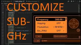 [62] Flipper Zero - Sub-GHz Custom Settings