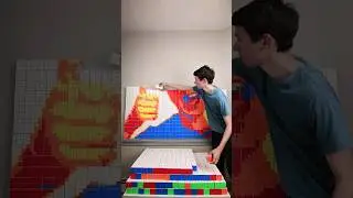 Building MY FACE out of 1,000 Rubik's Cubes