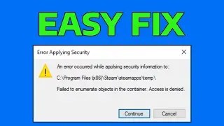 How To Fix Failed To Enumerate Objects In The Container Access is Denied