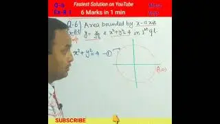 Application of integrals Ex-8.1 Q6 Class 12th math NCERT l JEE l NDA I math tricks #shorts#shorts