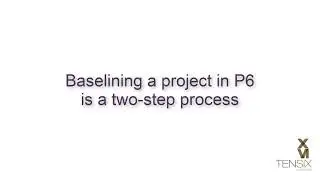 How to Create and Assign a Baseline in Primavera P6
