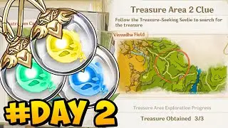 DAY 2 LOST RICHES Treasure Area Locations | Mini Seelie Event Genshin Impact 3.0