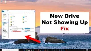 How To Solve New Drive Not Showing Up - Format & Initiate New Drive - Windows 10 - 2019