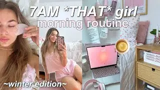 THAT GIRL *WINTER* MORNING ROUTINE ❄️🧘🏼‍♀️ habits for a healthy winter