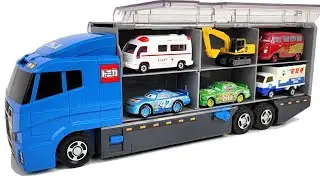 12 Type Tomica Cars ☆ Tomica opening and put in big Okatazuke convoy!