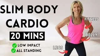 20 MIN FAT BURN CARDIO WORKOUT | Full Body Fat Burn at Home For Older Ladies