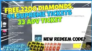 ROS NEW REDEEM CODE? FREE 2200 DIAMONDS, 44 SUPREME TICKETS AND 33 ADV TICKETS