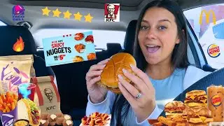 I Ate FAST FOOD I've NEVER Had For 24 HOURS!