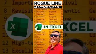 Excel Mystery - What Could Be Causing Rogue Line At Bottom of One Cell? #shorts - Episode S0026