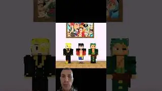 Matching Anime picture challenge Minecraft Animation #shorts #youtubeshorts #trending #funny reactio