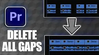 How to Delete All Gaps | QUICK AND EASY| adobe premiere pro tutorial