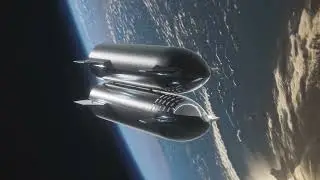 SpaceX Starship payload (starlink) delivery and on-orbit refueling - official SpaceX animation