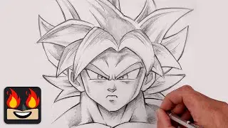 How To Draw Ultra Instinct Goku | Dragon Ball