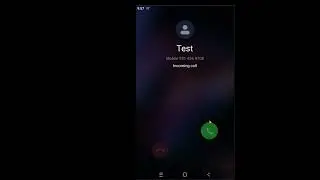 Incoming Call Using BlueStacks.