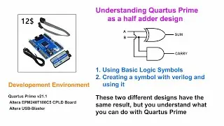 QUARTUS PRIME Basics - (1) Understand Step-By-Step (Altera EPM240 FPGA / CPLD Board Verilog Test)