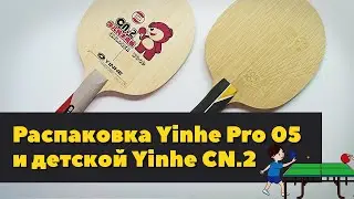 Yinhe Pro 05 и Yinhe CN.2, взрослое и детское основание для настольного тенниса, распаковка