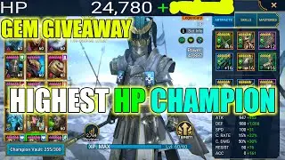 THE HIGHEST HP CHAMPION (Gem Giveaway) - RAID: Shadow Legends
