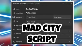 [NEW] Mad City Script | Auto Rob | Infinite Money | Gun Mods | Teleport | AND MORE | PASTEBIN