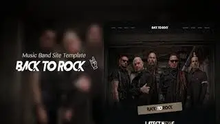 Back to Rock - Creative Music Band Website Template | Themeforest Website Templates and Themes