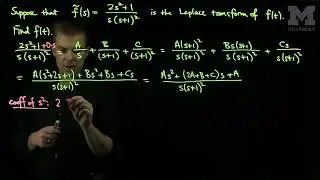 Inverse Laplace Transforms with Partial Fractions: Example 1