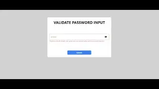 #5 Validate Password Input with React Hook Form v7 - React Micro Project for Beginners