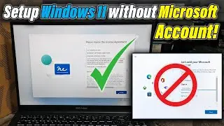 How to Setup Windows 11 without Microsoft Account 2024 (Bypass Microsoft Account).