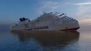 MSC World Europa Sinking Simulation