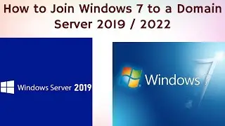 How to Add Windows 7 Machine to Domain Server 2019/2022 | How to join windows 7 to domain controller