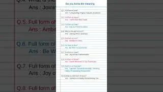 General knowledge | general knowledge questions and answers 