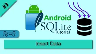 How to insert data in sqlite database in android studio हिन्दी, SQLite Database Tutorial Android