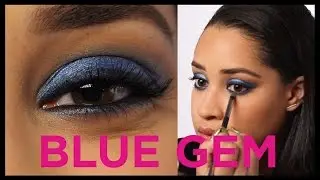 Glam Like Whoa: Try this trendy blue smoky eye for the holidays