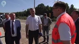 Губернатор Андрей Травников проконтролировал реализацию нацпроектов в Кыштовском районе