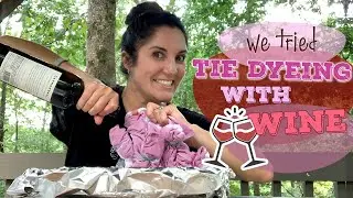 We Tried Tie Dying with Red Wine | Leftover Wine Hack - Reviewed